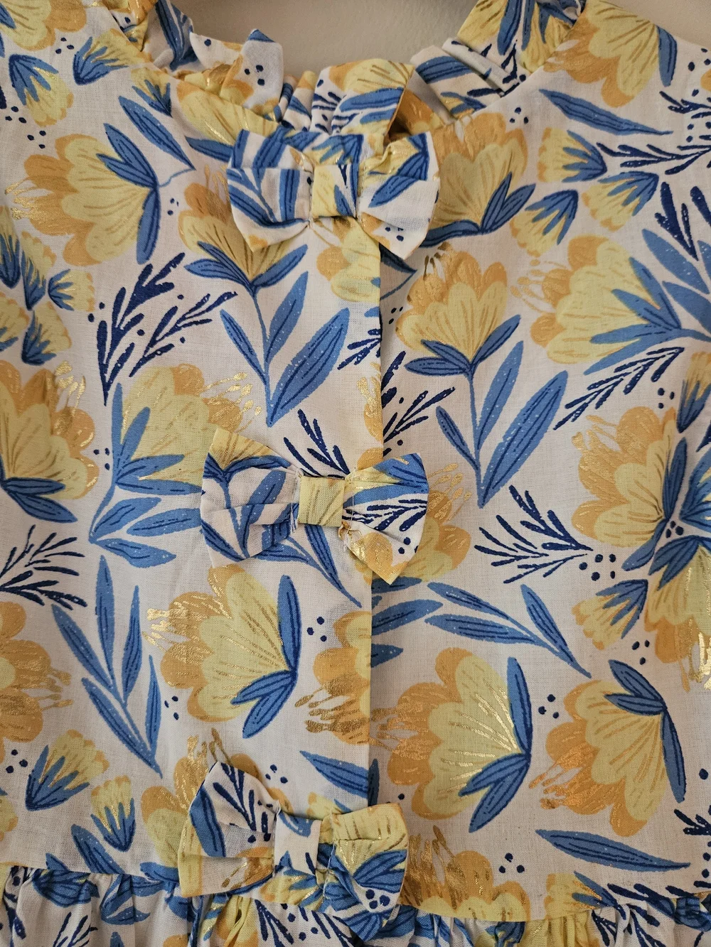 Like NEW Isaac Mizrahi Girls Floral Ruffle Dress & Matching Headband Set - 7 YO